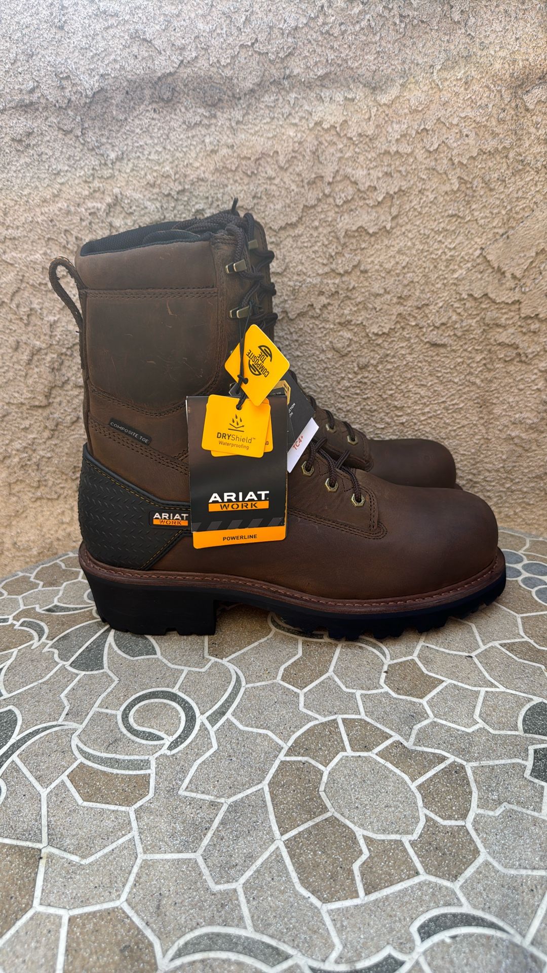 WORK BOOTS ARIAT COMPOSITE TOE WATERPROOF SIZE 10.5