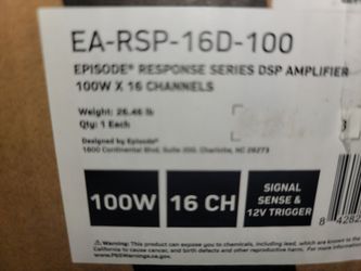 1600 watt Episode Response DSP Amplifier
EA-RSP-16D-100