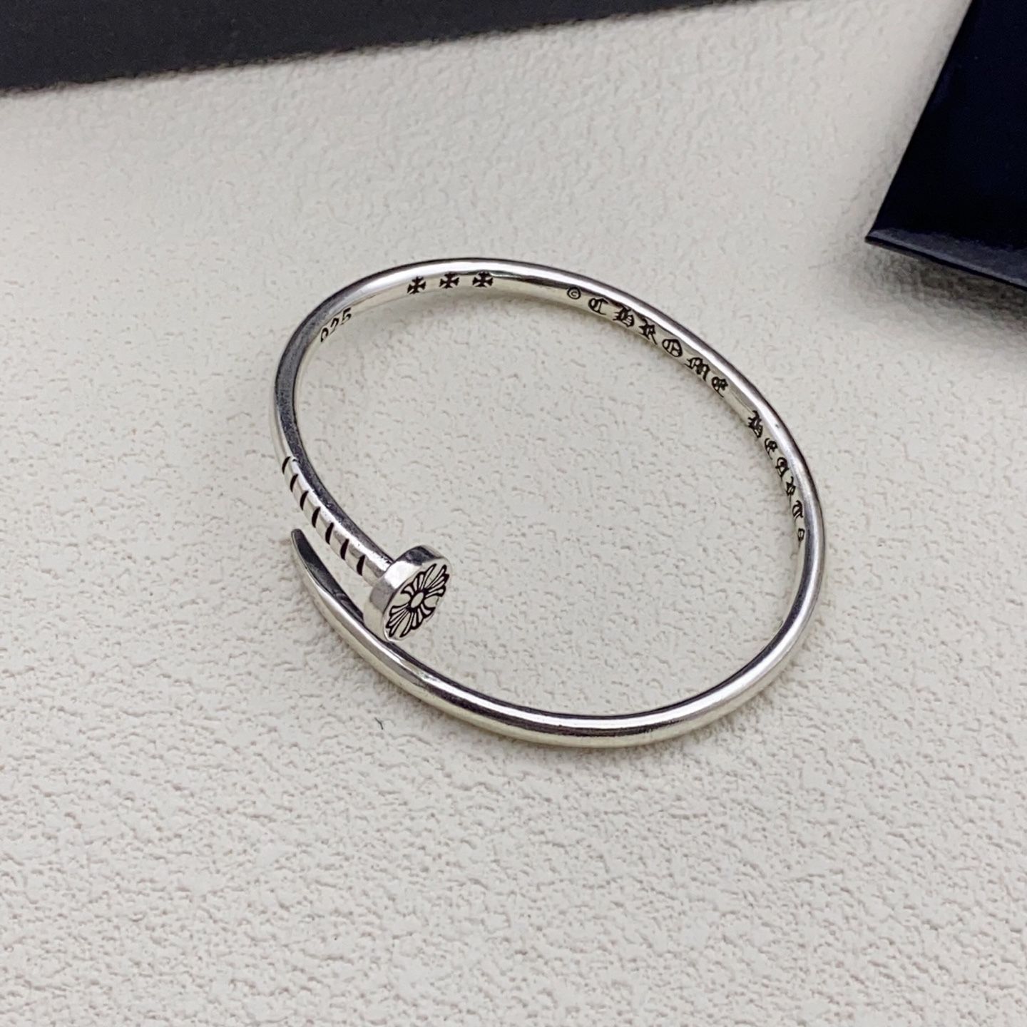 Chrome Hearts Cross Flat Head Nail Bracelet Unisex