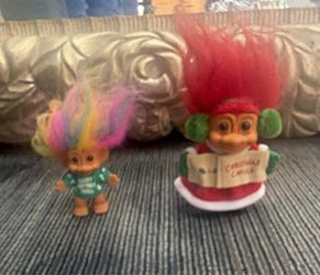 Vintage Troll Dolls Set of Two