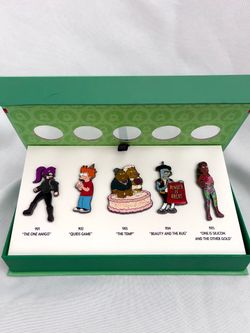 SDCC 2024 Exclusive Hulu Animayhem Futurama ‘Special Delivery One’ 5-Pin Set