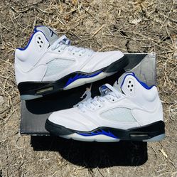 Air Jordan 5 Retro GS Concord Purple Size 5.5Y Used w/ Replacement Box