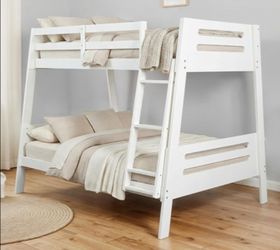 Brand New White Twin Over Full Bunk Bed