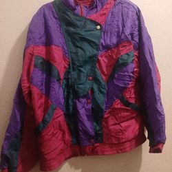 Point West Vintage Windbreaker Jacket 