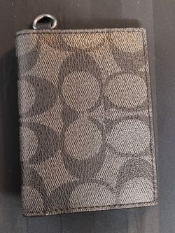 COACH Compact Id Wallet In Signature Canvas