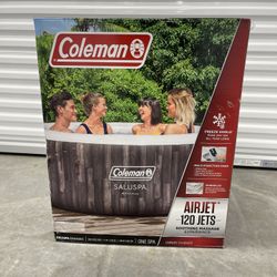Coleman SaluSpa Inflatable Hot Tub Bahamas “120 Jets” 4 Person 71" x 26"