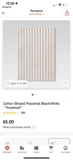 Threshold Place Mats NEW Set Of 6