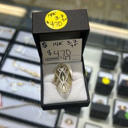 14k Gold Ring Sz 7