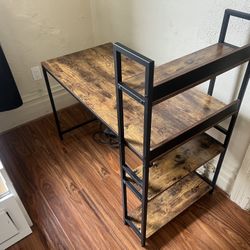 Desk With Shelves 