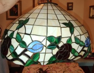 Tiffany Chain Chandelier 1980s