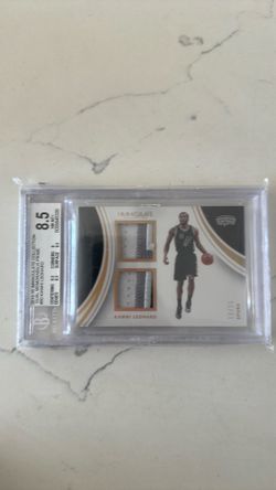 2015 Kawhi Leonard Immaculate Dual patch 18/25 BGS 8.5