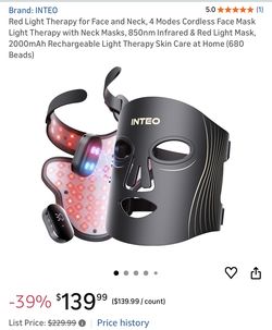 Red light therapy for face & neck