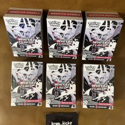 New* Pokemon TCG Trading Cards Scarlet & Violet White Flare Booster Bundle 6 Packs Box - Brand New! Sealed!