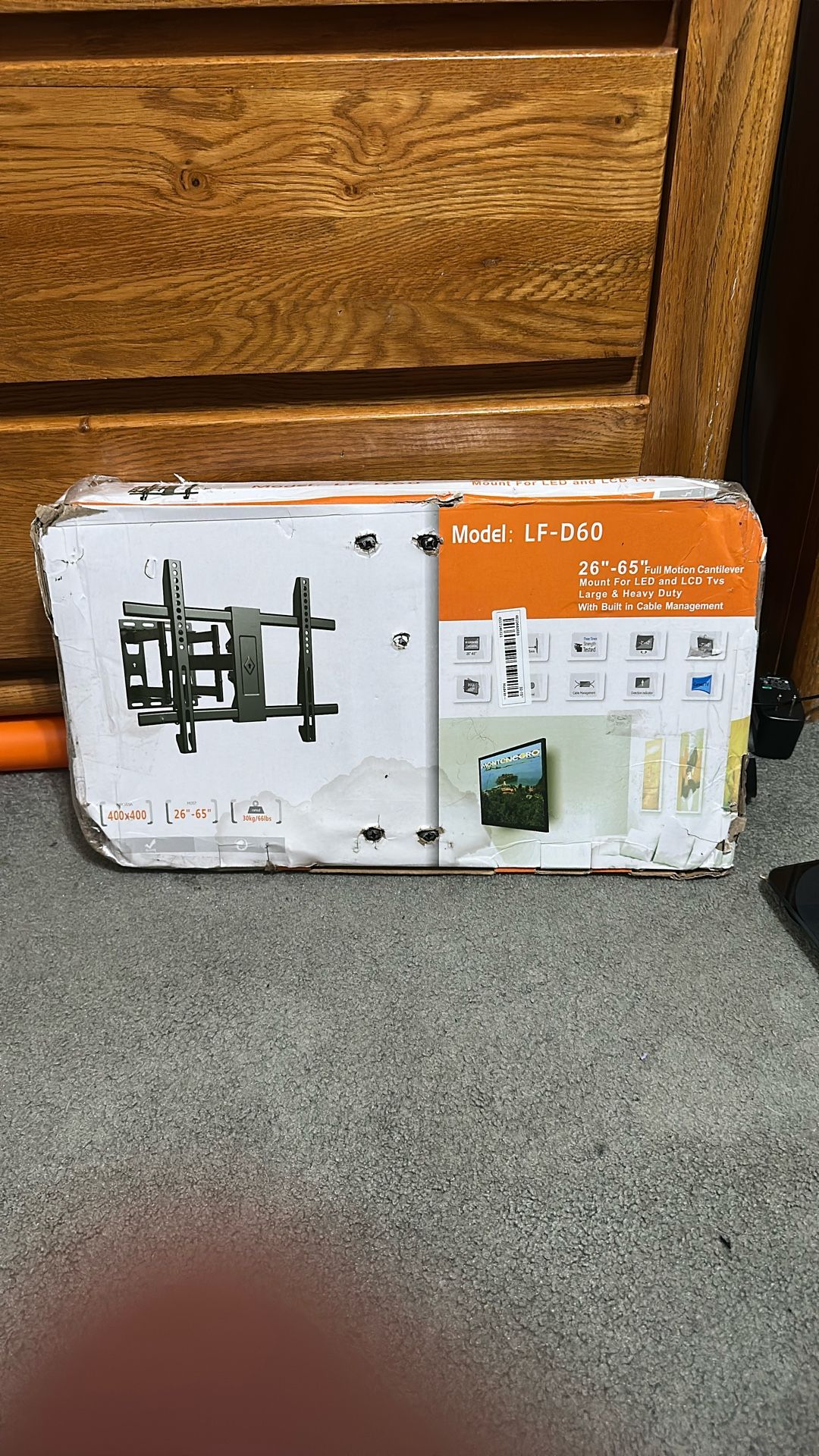 NEW Heavy Duty Full Motion TV Wall Mount 26–65” – LF-D60