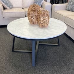 Coffee table new round marble Top