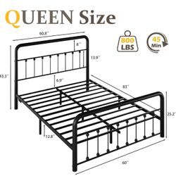 Queen Bed Frame Metal