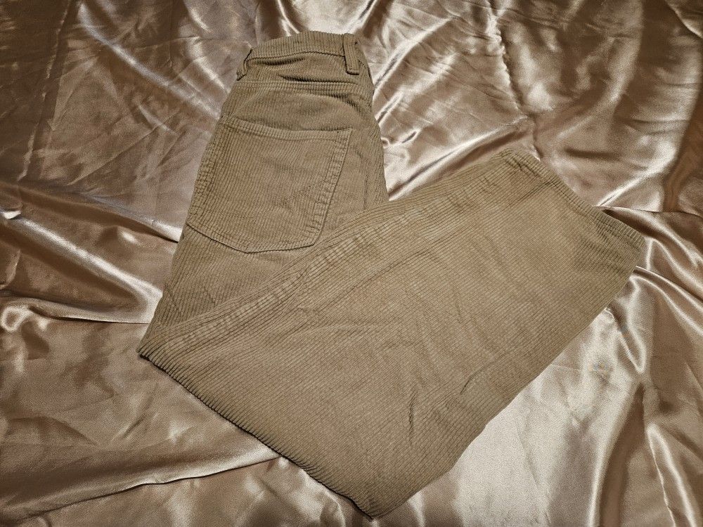 Empyre Kids' Loose Fit Khaki Corduroy Skate Pants Size 28