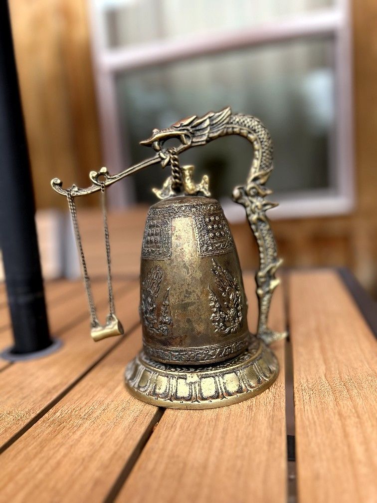 Brass Dragon Gong Bell