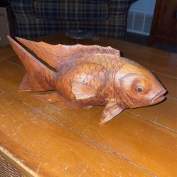 Wood Fish Carving