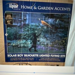 Garden decor - Silhouette-Boy flying Kite