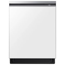 Samsung Bespoke Top Control 24-in Smart Built-In Dishwasher With Third Rack (White Glass) ENERGY STAR, 42-dBA