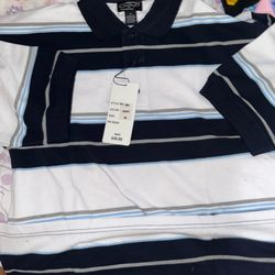 Blue polo Caltop shirt medium