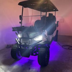 6p Electric golf Cart LED Lights and Speakers!