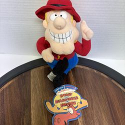 Vintage 1999 Rocky And Bullwinkle Dudley Do Right 9 Inch Plush
