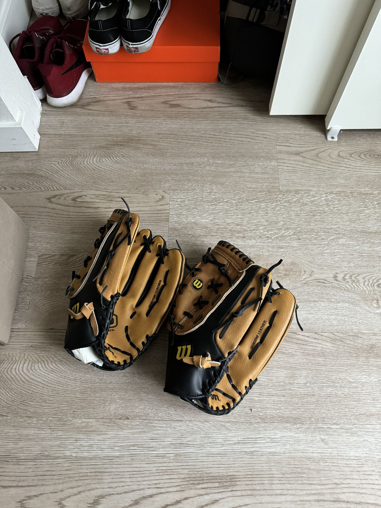 Wilson 14" softball gloves