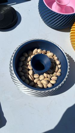 Sunflower seed holder with shell disposal