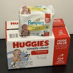 Huggies & Pampers Wipes 