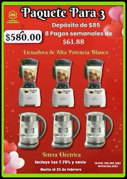 Licuadora Y Tetera Eléctrica  Princess House 