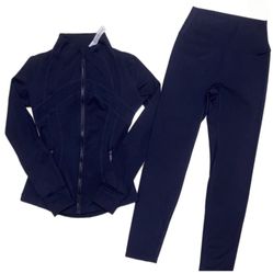 Navy Blue Lululemon Set Size 4