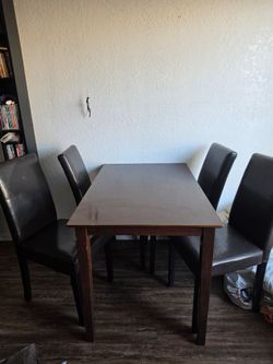 Dining room table and chairs