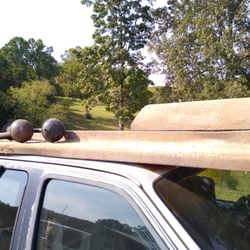 47 To 54 Chevy Truck Driver Side Step Board And Bed Plate Original Paint In Excellent Condition Rust Free