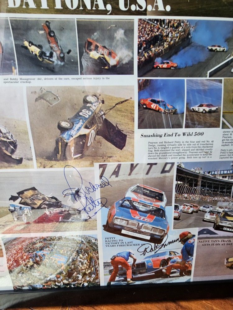 Richard Petty Dale Inman Autograph