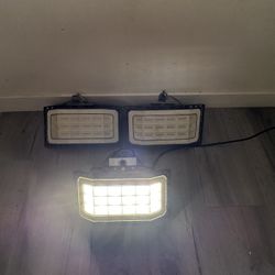 3x LED Flood Lights Outdoor – High Power Shop/Garage Lights