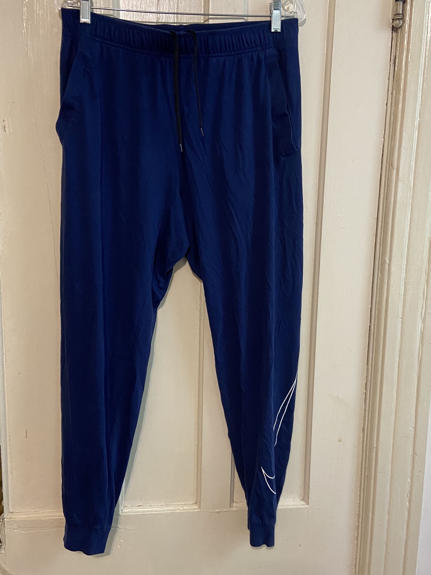 Nike Dri fit men’s navy joggers pants Large