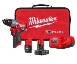 Milwaukee M12 FUEL 12V Lithium-Ion Brushless Cordless 1/2 in. Drill Driver Kit with 4.0Ah and 2.0Ah Battery and Soft Case