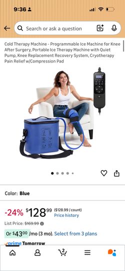 Knee After Surgery, Portable Ice Therapy 