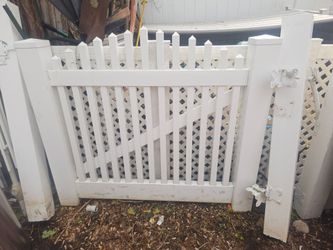 Price is firm.. large PVC fence gate.. and hardware