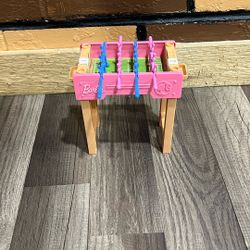 Foosball Table From Barbie.
