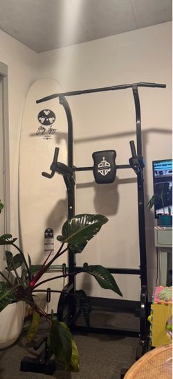 Power tower pull up and dip station