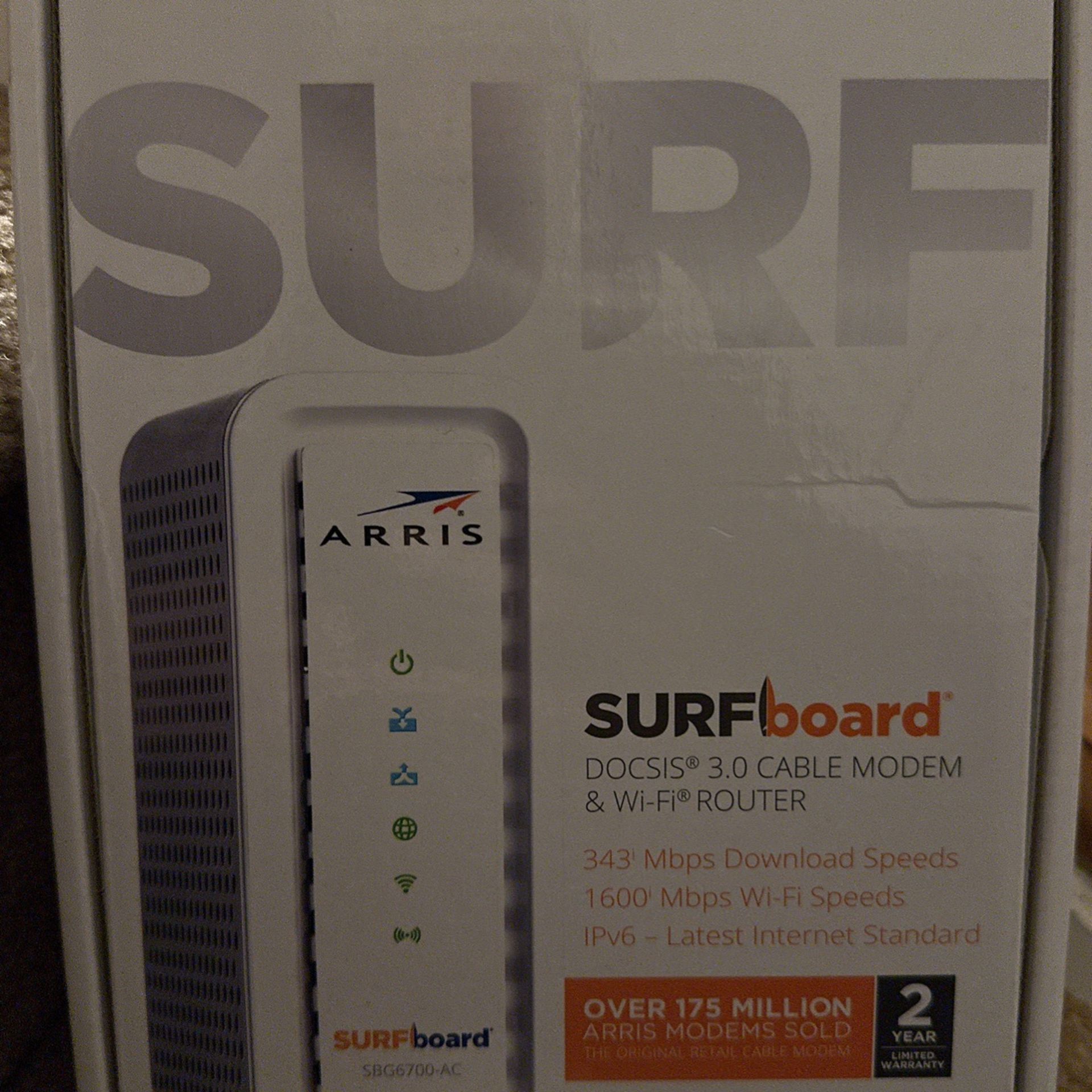 Arris Surfboard Cable Modem & Wi-fi Router