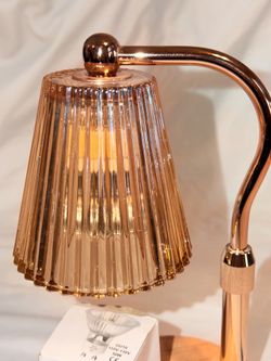 Electric Candle Warmer Lamp with Wooden Base