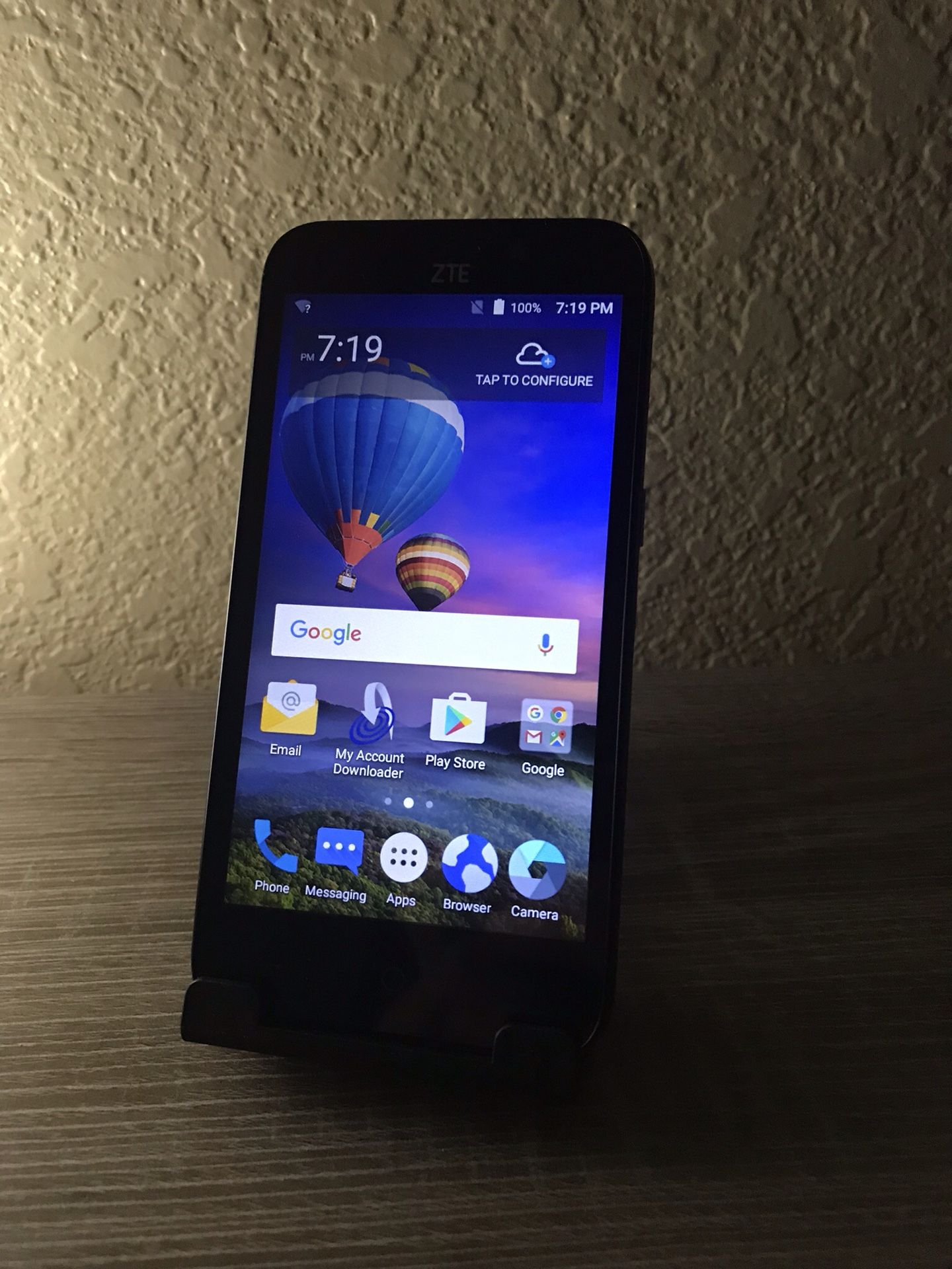 ZTE ZFive 2 LTE GSM Tracfone 8GB Android Black Smartphone Budget Cheap 5”