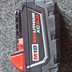 MILWAUKEE M18 5.0 LITHIUM ION XC BATTERY 