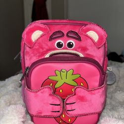 Loungefly Disney Pixar Toy Story Lotso Plush Crossbuddies Cosplay Crossbody Bag with Coin Bag