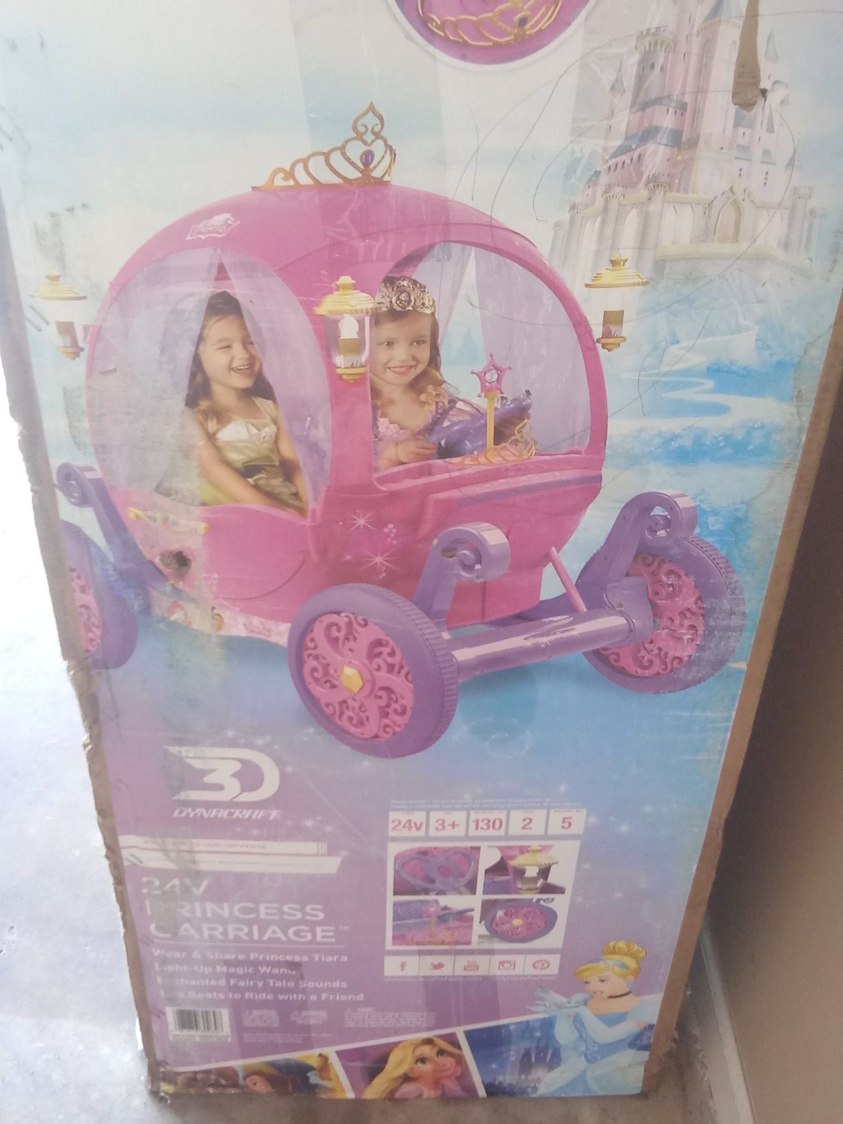 Disney Princess Riding Carriage 24V