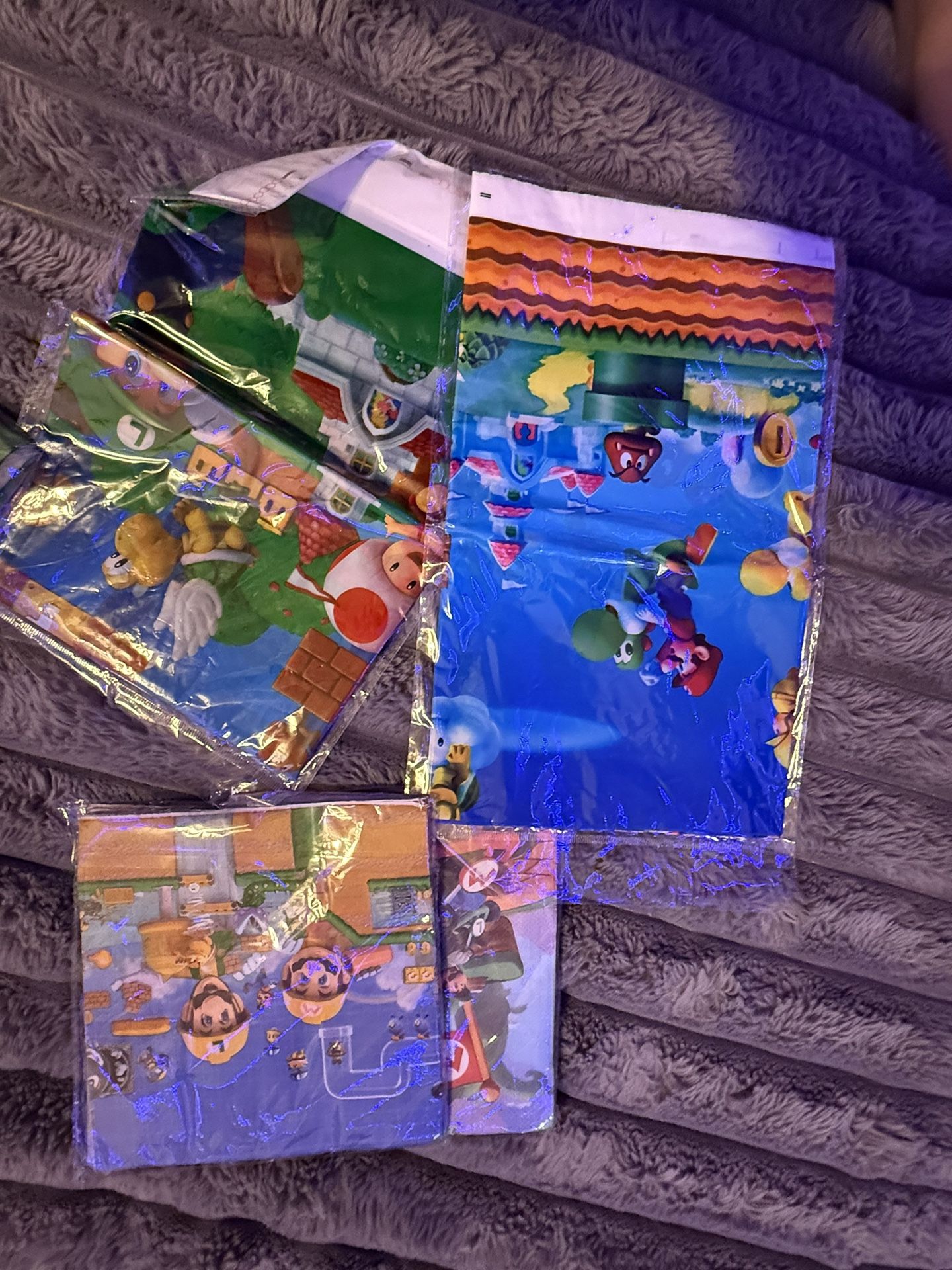 mario bros birthday party decorations